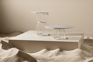 ND coffee table and bar table on a neutral background