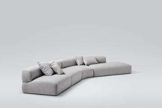 Modern gray sectional sofa