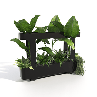 Bastien Large Planter 45 with lush green plants