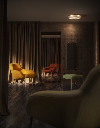 DID Apparel Lowback vignette with yellow and red chairs