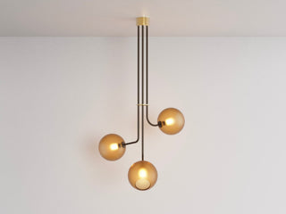 ILANEL Tree of Light 3 pendant light with three glass globes