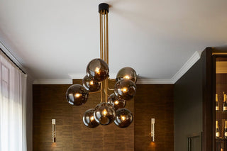 ILANEL Tree of Light chandelier with glass globes