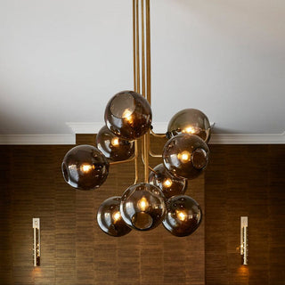 ILANEL Tree of Light chandelier with globe lights