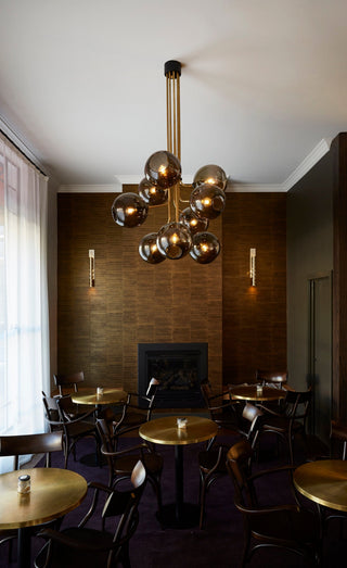 ILANEL Tree of Light Cafe brass chandelier