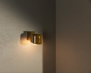 MARZ Terra 0.5 Chartreuse Brass Wall Light
