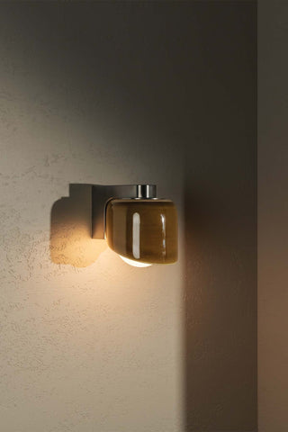 MARZ Terra 0.5 Chartreuse Brushed Nickel wall sconce