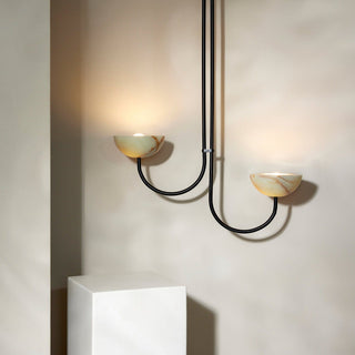 Marz Designs Aurelia Double Pendant in Jade & Onyx