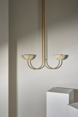 Marz Designs Aurelia Double Pendant Light - Jade & Onyx