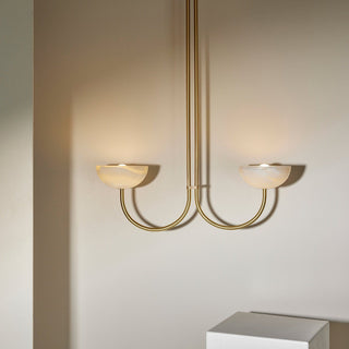 Marz Designs Aurelia Double Pendant Light with White Onyx
