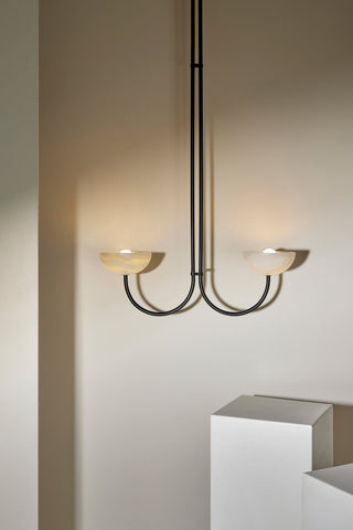 Marz Designs Aurelia Double Pendant in White Onyx