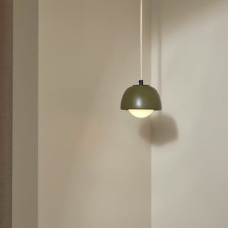 Olive green pendant light by Marz Designs