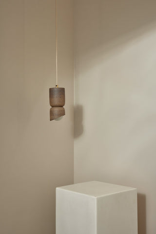 Marz Designs Terra 1.5 Pendant Light in Clay & Brass