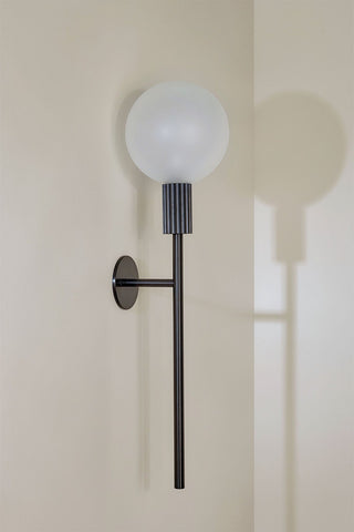 Marz Designs Attalos Wall 200 Brushed Black sconce, side view