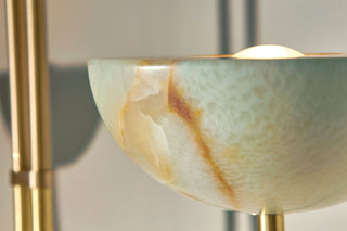 Marz Designs Aurelia Jade Onyx Brass Pendant Detail