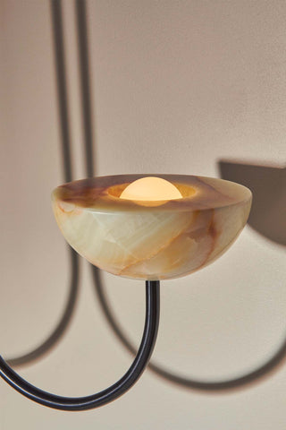 Marz Designs Aurelia Double Pendant Jade Onyx detail