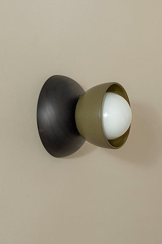 Marz Designs Terra 00 Surface Sconce in Olive and Blackened Ash