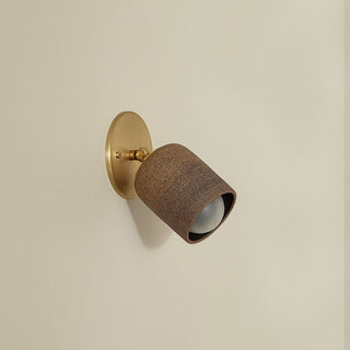 Marz Designs Terra 1 articulating wall sconce, brass & clay
