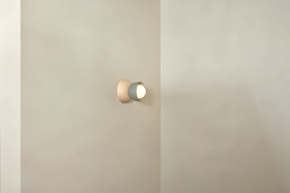 Marz Designs Terra Surface Sconce in Fog Ash White, side view
