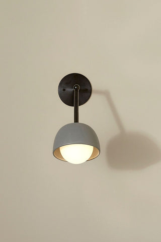 Marz Designs Terra articulating wall sconce, brushed black finish.