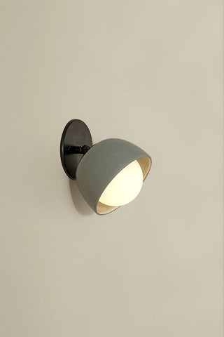 Marz Designs Terra 0 articulating fog wall sconce in brushed black opal