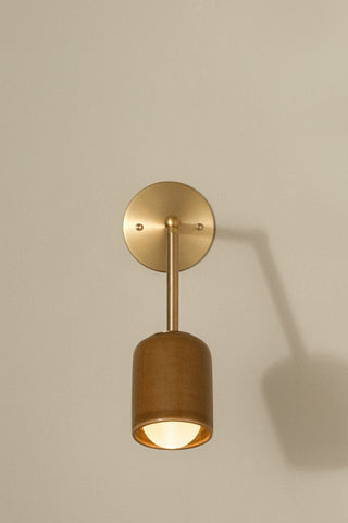 Marz Designs Terra 1 brass wall sconce