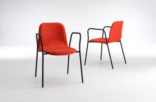 Tillerslim_110 Red Armchair - Modern Design