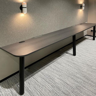 Modern office table with black legs