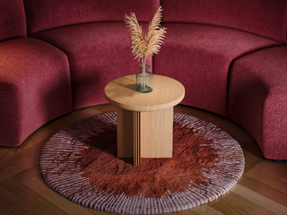 Close up of Groovy coffee table highlighting base detail