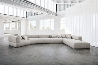 Puffalo Lounge Sectional in Modern White Interior