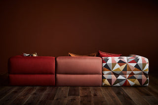 Puffalo Lounge modular sofa with geometric pattern