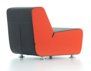 AURA_6 orange and black modern armchair