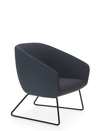Advanta Delphi Lounge Chair Black Sled Base
