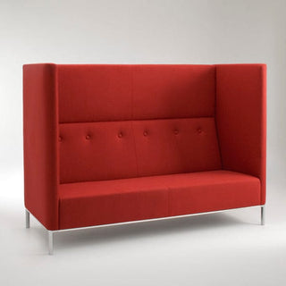 Connect3 high-arm red sofa