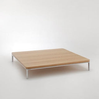 Connectedct square wooden coffee table