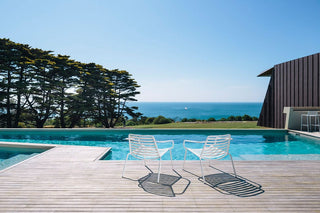 Didier Bombala's outdoor space with pool and ocean view