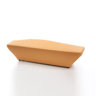 Isley 2 bench, tan leather