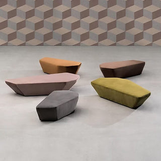 Isley9 seating collection with geometric design.