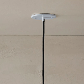 MarzBrightBeads rose white ceiling mount with black cord