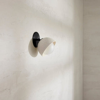 Marz Designs Terra0 articulating wall sconce in brushed black and vanilla bean