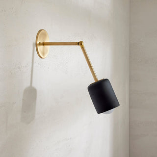 Marz Designs Terra 1 brass articulating wall sconce
