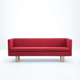 Quion Timber Sofa - Red