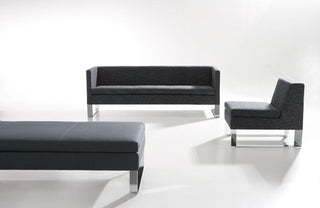 Ross Didier Quoin Sofas - Modern gray sofa set