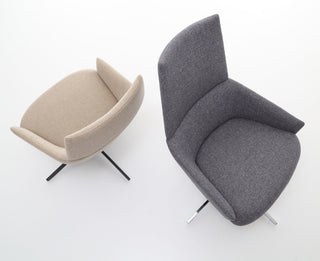 Wallstreet 40 modern chairs, beige and grey
