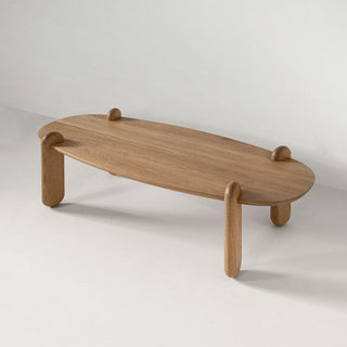 Wooden oval coffee table - pop-coffee-4